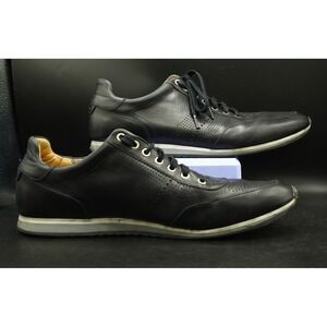 Magnanni Pueblo Black Leather Casual Sneakers Shoes Lace Up Men's Size 14